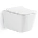 Унітаз підвісний Devit Linea DLI30401111W безобідковий з кришкою soft-close та Vortex Flush, білий - изображение 2