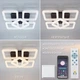 Управляемая светодиодная люстра ESLLSE ROOM ICE 5S 100 Вт СМАРТ 530x530x150 мм Черная - изображение 2