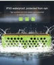 Портативная Bluetooth колонка ES-T60 10W с солнечной зарядкой и фонарем Зеленая - изображение 5