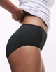 Набор трусиков из микрофибры Marks&Spencer миди High rise shorts 12(40) 5 шт black 0243 - изображение 2