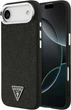 Etui na smartfon Guess Glitter Triangle Logo MagSafe do Apple iPhone Air Black (GUHMP17MPFGTSCMK) - obraz 1