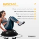 Балансировочная платформа EasyFit BOSU 60 см с эспандерами черная - изображение 6