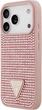 Etui na smartfon Guess Rhinestone Triangle Logo do Apple iPhone 17 Pro Pink (GUHCP17LHDGTPP) - obraz 2