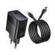 Адаптер мережевий HOCO C to C cable Lounge single port PD40W charger set CS113A |1C, PD/QC, 45W/3A| - зображення 3