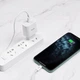 Мережевий зарядний пристрій HOCO C76A Speed source Lightning cable 18W White - изображение 11