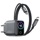 Мережевий зарядний пристрій Wiwu CHG500 GaN Charger Combo 45W Black - изображение 2