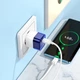 Мережевий зарядний пристрій HOCO C125A Transparent tribute single-port Type-C cable 20W Transparent-blue - зображення 6