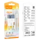 Мережевий зарядний пристрій HOCO C125A Transparent tribute single-port Type-C cable 20W Transparent-blue - зображення 7
