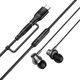 Дротові навушники HOCO M119A Mia universal earphones with microphone Type-C 3.5mm Black - изображение 5