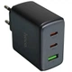 Сетевое Зарядное Устройство Hoco C160A 2USB-C/1USB QC/PD65W Черное - изображение 4