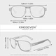 Мужские поляризационные солнцезащитные очки KINGSEVEN 7309 Black Gray - изображение 3