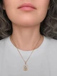 Золотий підвіс-ладанка «Божа Матір Казанська» з фіанітами 440627-1п - изображение 7