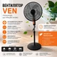 Напольный вентилятор VEN 16" 45W регулировка высоты до 120 см 3 скорости Черный - изображение 7