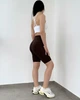 Спортивные женские велосипедки с V-образным поясом и Push-Up эффектом для фитнеса повседневной носки Шоколад M (VVP5M) - изображение 2