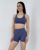 Женские спортивные шорты с эффектом Push-Up Premium качества для фитнеса Серо-синий L (SPR7L) - изображение 3