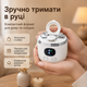 Профессиональная электрическая машинка для стрижки ногтей 3 в 1 с лупой 2,5×, LED-подсветкой, 3 скоростями и контейнером для срезо - изображение 7
