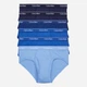 Набор трусов брифов мужских хлопковых Calvin Klein 962125815 XL 6 шт Синих (1160598487) - изображение 1