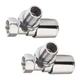 Комплект кранів для рушникосушки Remi 1/2” хром - изображение 4