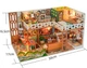 Румбокс Вілла Мрії Roombox Villa Dream Cottage DIY Miniature House Kit Інтер'єрний конструктор TD-59 + купол - изображение 6