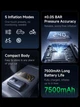 Автомобильный аккумуляторный насос Baseus GoTrip VA1 150 PSI компрессор для подкачки шин автомобиля мотоцикла велосипеда и мячей, Black - изображение 2