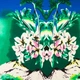 Ткань трикотаж Flora IDEIA 230 гр/м2 150 см, трикотаж для платьев, блузок и вечерней одежды зеленый м.п. - изображение 2