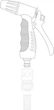 Пистолет для полива 3 режима 1/2" FLO (89214) - изображение 4