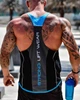 Майка чоловіча спортивна "Strong Lift Wear" чорна з синім 3XL - изображение 4
