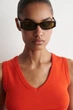 Жіноча бавовняна майка COS Cotton V-Neck Tank Top Orange S (1340703003) - изображение 4