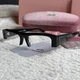 Солнцезащитные очки Miu Miu MU B07S прозрачная линза, черная оправа - изображение 2