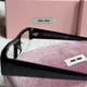 Солнцезащитные очки Miu Miu MU B07S прозрачная линза, черная оправа - изображение 4