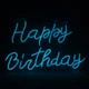 Светодиодная (LED) неоновая вывеска "Happy Birthday", от USB, голубая, 43*29 см (9318-003) - изображение 2