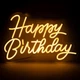 Светодиодная (LED) неоновая вывеска "Happy Birthday", от USB, оранжевая, 40*27 см (9318-006) - изображение 3