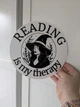 Табличка настінне панно Reading is my therapy. Aivory - изображение 2