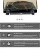 Виниловый проигрыватель Auspicium LP45B | ременной привод, 33/45 RPM, встроенный преамп, USB, RCA, алюминиевый диск - изображение 2