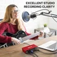 USB аудиоинтерфейс EBXYA 2x2 24-bit/192kHz для записи музыки, микрофона, гитары и подкастов, красный - изображение 6