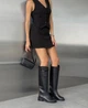Сапоги, жокейки с ремешком в стиле Hermes Женские Meideli Черный 38 (24,5 см) Код: AB92 black3 - изображение 3