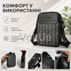 Черная мужская сумка Lacoste Monogram через плечо, прямоугольная кросс-боди для документов, ключей и телефона - изображение 4