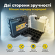 Органайзер Mastertool 36х29х19,5см з ручкою 49 секцій для інструментів дрібниць пластик двосторонній 14" - зображення 7