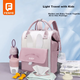 Сумка FENYE Mommy Bag, рюкзак для мам, розово-белая - изображение 3
