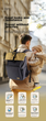 Рюкзак Xiaoyaxiang Milk Dad Bag вместительный для мамы многофункциональный - изображение 4