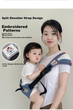 Рюкзак FENYE для переноски детей Hands-Free для улицы, спереди, серый - изображение 5