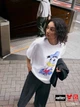 Футболка хлопковая оверсайз длинная женская Uniqlo 792493802 XS Белая (1160647781) - изображение 3