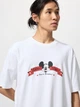 Футболка хлопковая оверсайз длинная женская Uniqlo 519749614 M Белая (1160648297) - изображение 3
