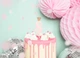 Свічка для торта Party Deco 8 з короною 9,5 см рожева 8908 - зображення 2