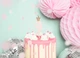 Свічка для торта Party Deco 9 з короною 9,5 см рожева 8909 - зображення 2