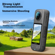 Защитное стекло для объектива Qiye Insta360 X5 закаленное 2 шт. - изображение 5