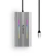 Док-станция USB-C Orico XCR 12-в-1 RGB 3×USB-A USB-C PD 100 Вт HDMI 4K VGA RJ45 SD/microSD Silver (6941788803848) - изображение 2