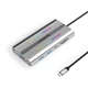 Док-станция USB-C Orico XDR 12-в-1 RGB USB-A USB-C 2×HDMI DisplayPort 4K RJ45 SD/microSD PD 100 Вт Silver (6941788803879) - изображение 1