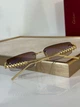 Женские очки Cartier CT0544S 2026 – безрамочные фотохромные солнцезащитные очки коричневый градиент - изображение 7