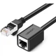 Патч-корд 5м F/UTP cat 6 RJ-45 extension black Ugreen - изображение 2